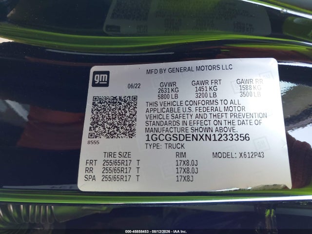 1GCGSDENXN1233356 Chevrolet Colorado 2wd Short Box Z71