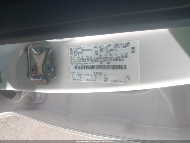 Продажа на аукционе авто 2017 Ford Escape Titanium, vin: 1FMCU0JD2HUE35220, номер лота: 45858475