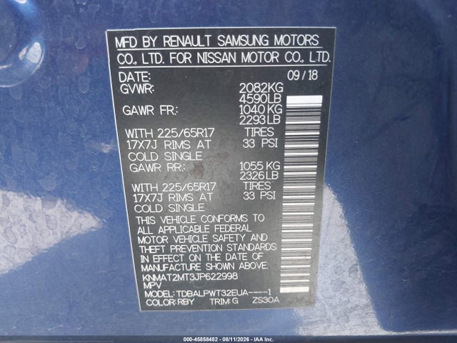 Nissan ROGUE S 2018 KNMAT2MT3JP622998 Image 9