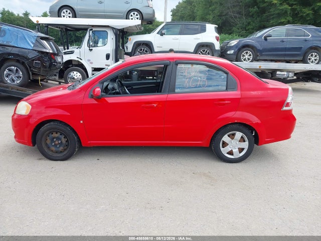 2009 Chevrolet Aveo Lt მანქანა იყიდება აუქციონზე, vin: KL1TD56E69B365955, აუქციონის ნომერი: 45858610