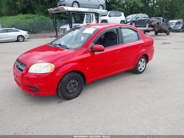 2009 Chevrolet Aveo Lt მანქანა იყიდება აუქციონზე, vin: KL1TD56E69B365955, აუქციონის ნომერი: 45858610