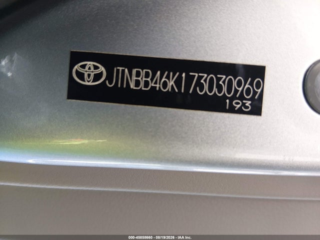 45858660 :رقم المزاد ، JTNBB46K173030969 vin ، 2007 Toyota Camry Hybrid مزاد بيع