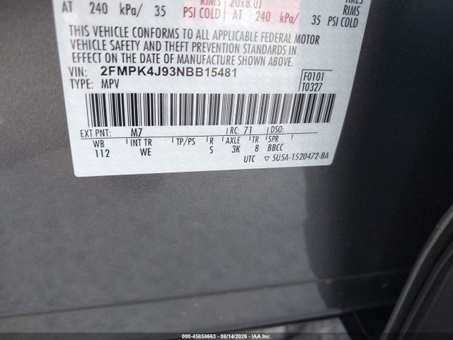 Ford Edge St-line 2022 2FMPK4J93NBB15481 Image 9
