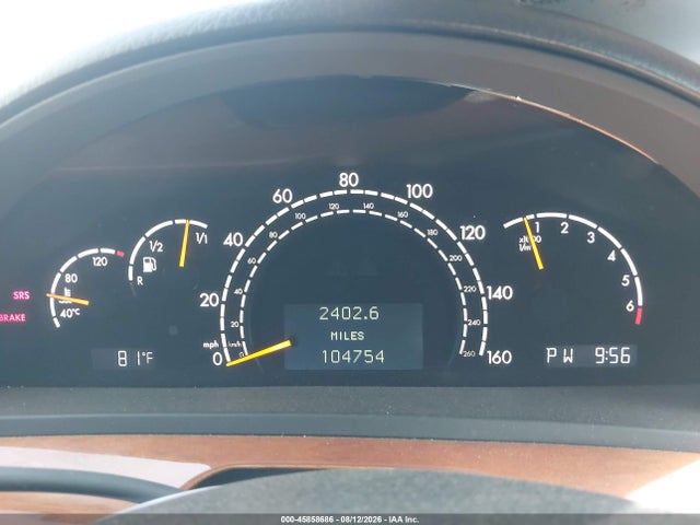 45858686 :رقم المزاد ، WDBNG70J6YA062784 vin ، 2000 Mercedes-benz S 430 مزاد بيع