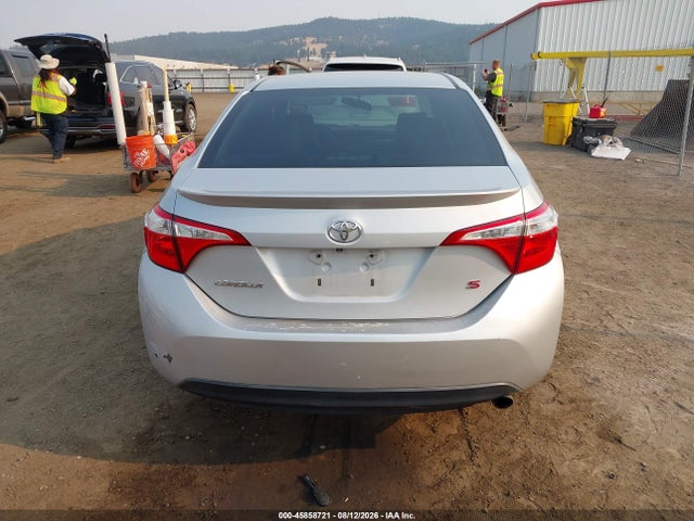 2016 Toyota Corolla S მანქანა იყიდება აუქციონზე, vin: 2T1BURHE5GC585997, აუქციონის ნომერი: 45858721