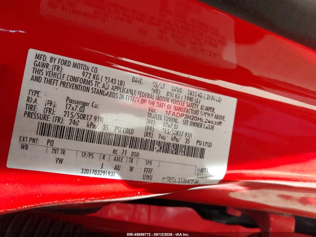 Ford FOCUS SEL 2017 1FADP3H20HL248396 Image 9
