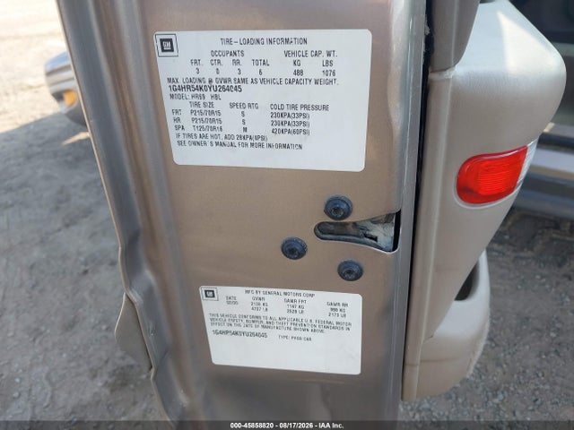 Продаж на аукціоні авто 2000 Buick Lesabre Limited, vin: 1G4HR54K0YU264045, номер лоту: 45858820