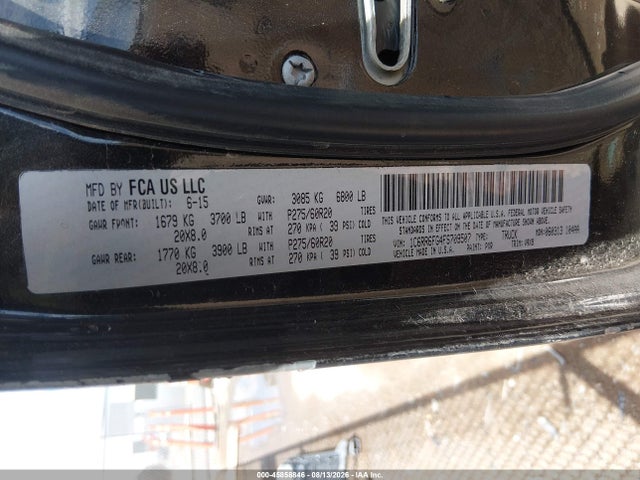 45858846 :رقم المزاد ، 1C6RR6FG4FS709507 vin ، 2015 Ram 1500 Express مزاد بيع