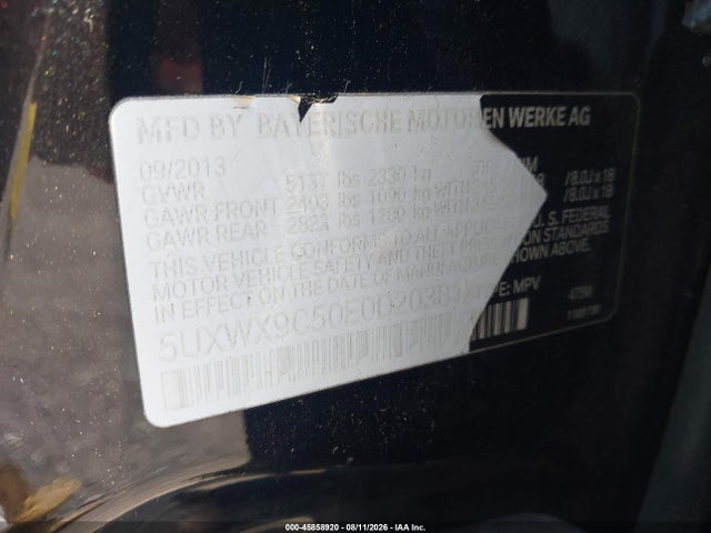 2014 Bmw X3 Xdrive28i მანქანა იყიდება აუქციონზე, vin: 5UXWX9C50E0D20381, აუქციონის ნომერი: 45858920