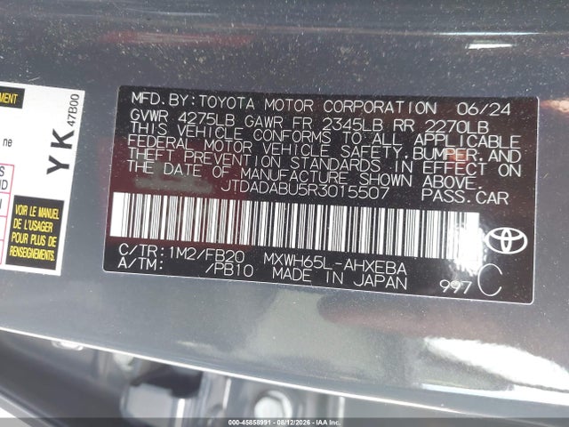 Toyota Prius Le Awd-e 2024 JTDADABU5R3015507 Image 9