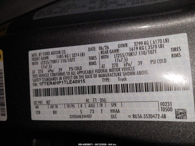 Ford Ranger Xlt 2026 1FTER4HP1TLE40915 Image 9