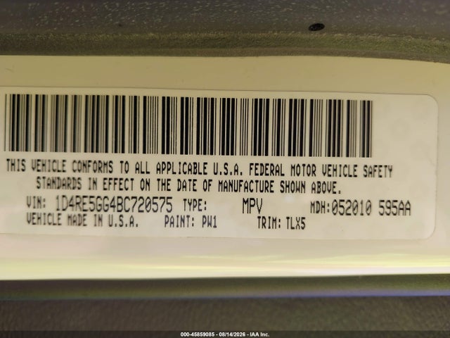 Продаж на аукціоні авто 2011 Dodge Durango Citadel, vin: 1D4RE5GG4BC720575, номер лоту: 45859085