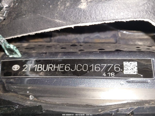 Toyota COROLLA LE 2018 2T1BURHE6JC016776 Image 9