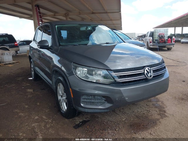 2013 Volkswagen Tiguan S მანქანა იყიდება აუქციონზე, vin: WVGBV3AX0DW591713, აუქციონის ნომერი: 45859150