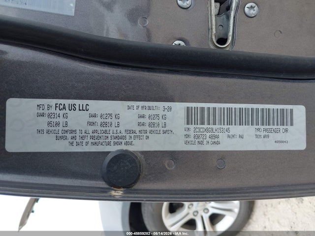 Dodge Charger Sxt Rwd 2020 2C3CDXBG9LH153145 Image 9