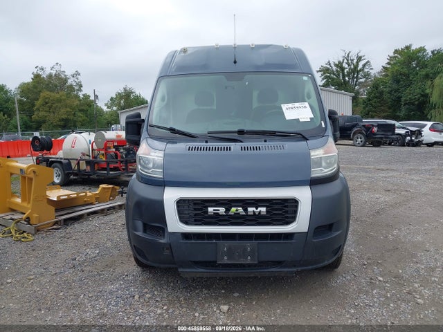 2020 Ram Promaster 3500 Cargo Van High Roof 159 Wb Ext მანქანა იყიდება აუქციონზე, vin: 3C6URVJG2LE108185, აუქციონის ნომერი: 45859558