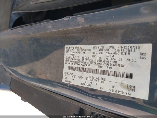 Ford Transit-250 Cargo Van 2020 1FTBR3X8XLKA28697 Image 9