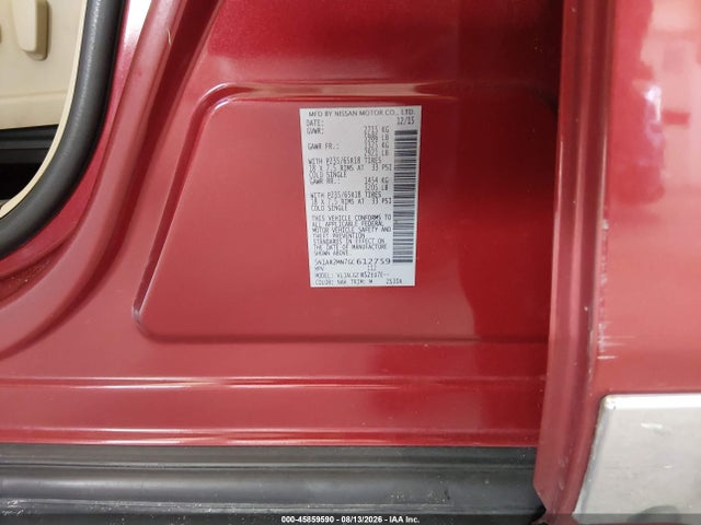 Продажа на аукционе авто 2016 Nissan Pathfinder Sl, vin: 5N1AR2MN7GC612759, номер лота: 45859590