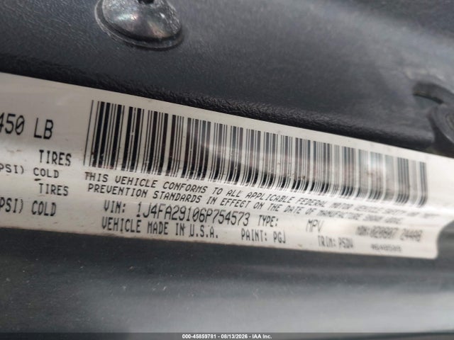 Продаж на аукціоні авто 2006 Jeep Wrangler Se, vin: 1J4FA29106P754573, номер лоту: 45859781