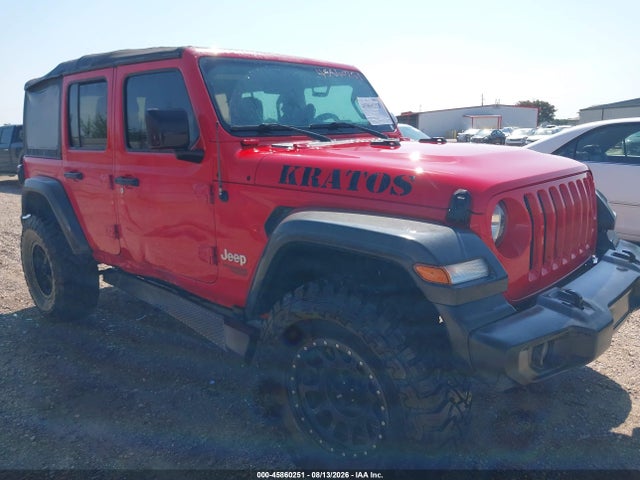 Aukcja sprzedaży 2019 Jeep Wrangler Unlimited Sport 4x4, vin: 1C4HJXDG3KW504168, numer aukcji: 45860251