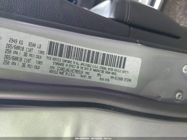 Продаж на аукціоні авто 2017 Dodge Durango Sxt Awd, vin: 1C4RDJAG1HC785510, номер лоту: 45860254