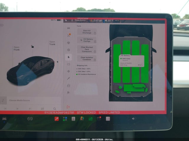 Tesla Model 3 Standard Range Plus Rear-wheel Drive 2021 5YJ3E1EA0MF063791 Image 17