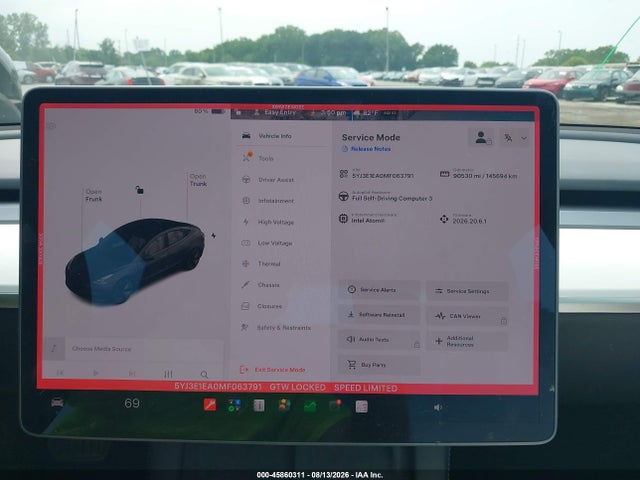 Tesla Model 3 Standard Range Plus Rear-wheel Drive 2021 5YJ3E1EA0MF063791 Image 7