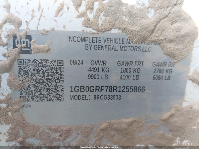 Продаж на аукціоні авто 2024 Chevrolet Express Cutaway Work Van, vin: 1GB0GRF78R1255866, номер лоту: 45860355