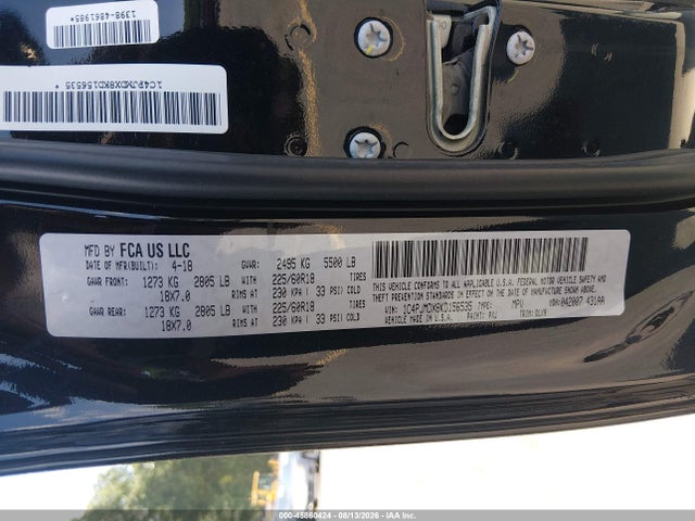 2019 Jeep Cherokee Limited 4x4 მანქანა იყიდება აუქციონზე, vin: 1C4PJMDX8KD156535, აუქციონის ნომერი: 45860424