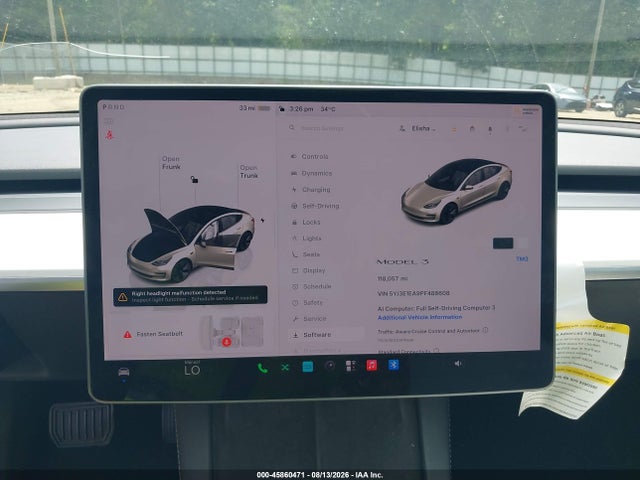 Aukcja sprzedaży 2023 Tesla Model 3 Rear-wheel Drive, vin: 5YJ3E1EA9PF488608, numer aukcji: 45860471