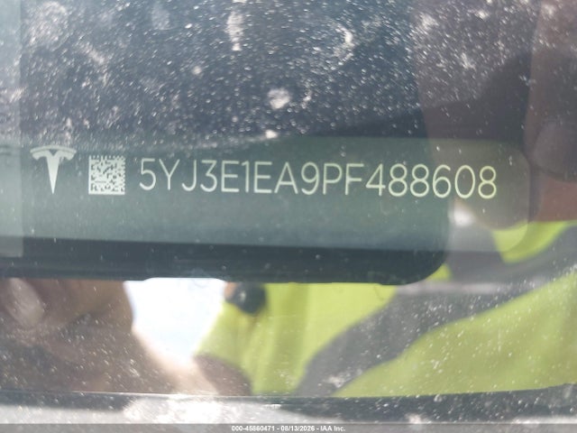 Aukcja sprzedaży 2023 Tesla Model 3 Rear-wheel Drive, vin: 5YJ3E1EA9PF488608, numer aukcji: 45860471