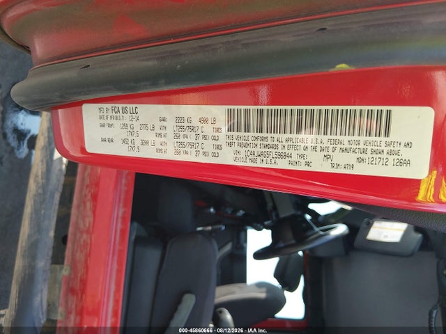 Jeep Wrangler Willys Wheeler 2015 1C4AJWAG5FL596844 Image 9