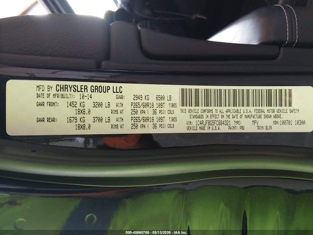1C4RJFBG5FC664321 Jeep Grand Cherokee Limited