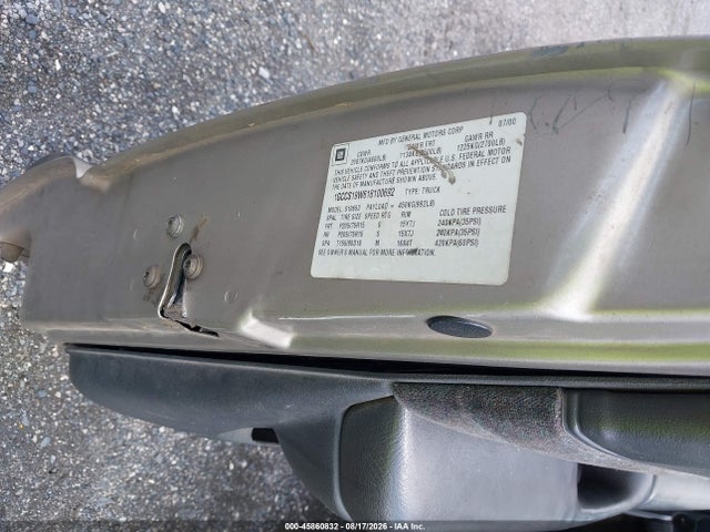Продаж на аукціоні авто 2001 Chevrolet S-10 Ls, vin: 1GCCS19W618100692, номер лоту: 45860832