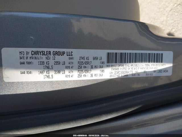 Aukcja sprzedaży 2013 Chrysler Town & Country Touring, vin: 2C4RC1BG6DR641776, numer aukcji: 45860844