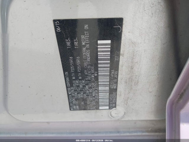 Aukcja sprzedaży 2015 Scion Xb, vin: JTLZE4FE9FJ077511, numer aukcji: 45861314