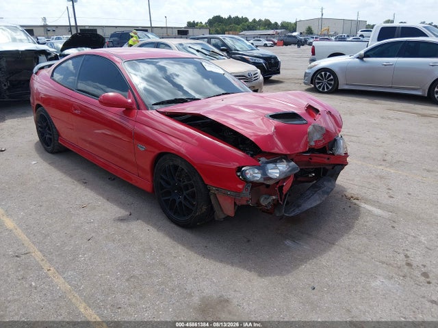 2006 Pontiac Gto მანქანა იყიდება აუქციონზე, vin: 6G2VX12U76L526423, აუქციონის ნომერი: 45861384