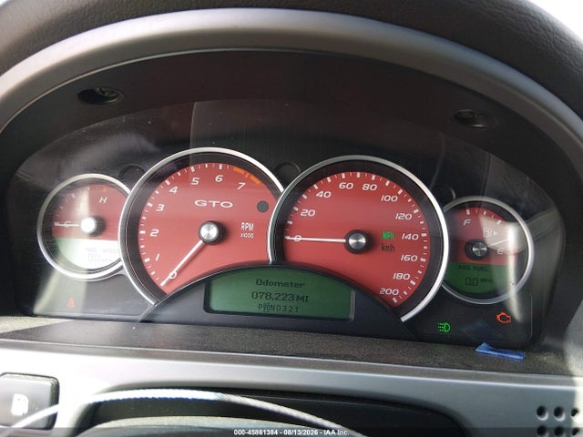 Aukcja sprzedaży 2006 Pontiac Gto, vin: 6G2VX12U76L526423, numer aukcji: 45861384