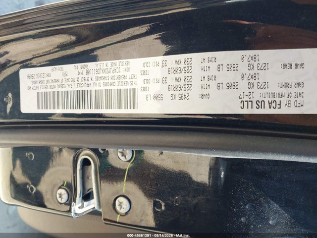 45861391 :رقم المزاد ، 1C4PJMDXXJD611108 vin ، 2018 Jeep Cherokee Limited 4x4 مزاد بيع
