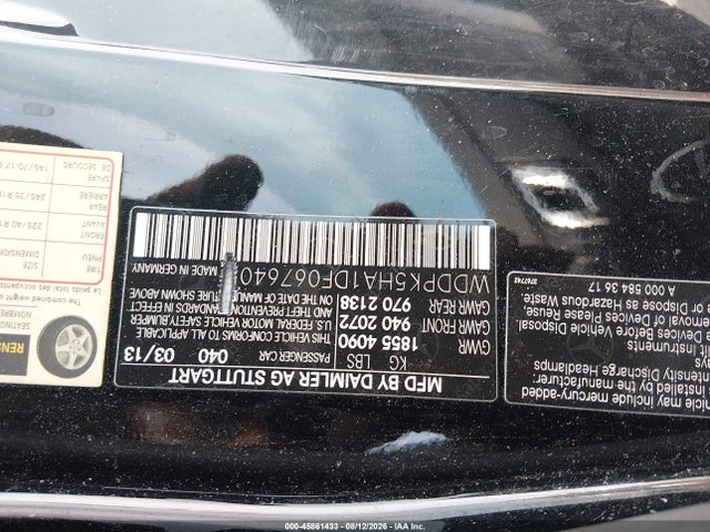 Продажа на аукционе авто 2013 Mercedes-benz Slk 350, vin: WDDPK5HA1DF067640, номер лота: 45861433