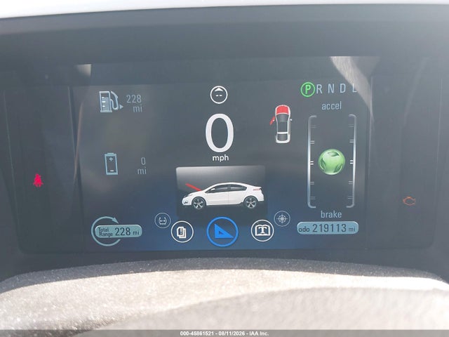 45861521 :رقم المزاد ، 1G1RA6E42CU104286 vin ، 2012 Chevrolet Volt مزاد بيع