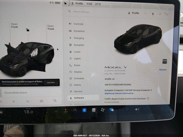 Tesla Model Y Long Range Dual Motor All-wheel Drive 2021 5YJYGDEEXMF302980 Image 7