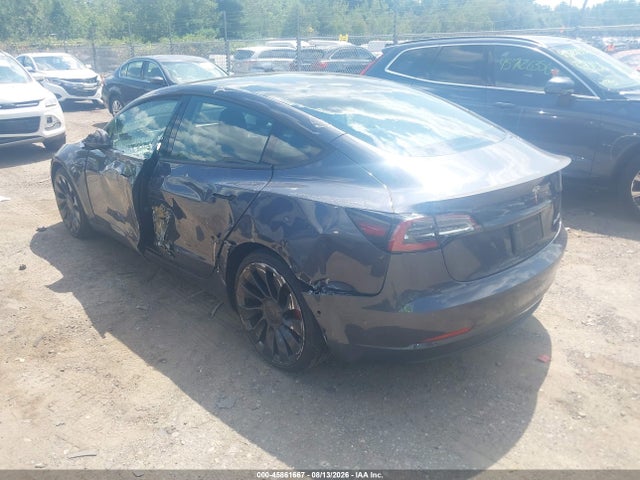 45861667 :رقم المزاد ، 5YJ3E1EC6NF360311 vin ، 2022 Tesla Model 3 Performance Dual Motor All-wheel Drive مزاد بيع