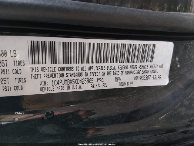 Продаж на аукціоні авто 2019 Jeep Cherokee Trailhawk Elite 4x4, vin: 1C4PJMBX5KD425805, номер лоту: 45861879