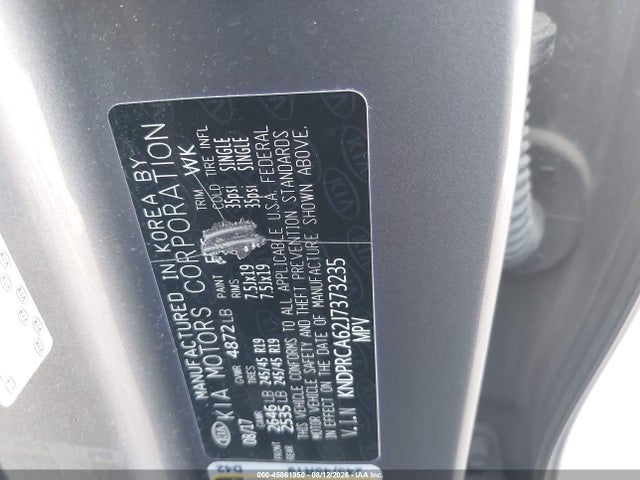 KNDPRCA62J7373235 KIA Sportage Sx Turbo