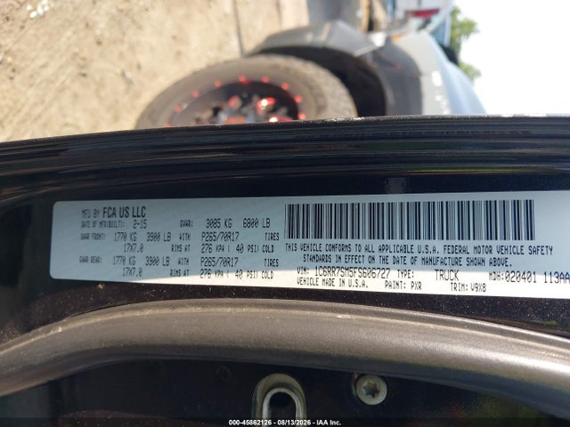 Aukcja sprzedaży 2015 Ram 1500 Tradesman, vin: 1C6RR7SM5FS606727, numer aukcji: 45862126