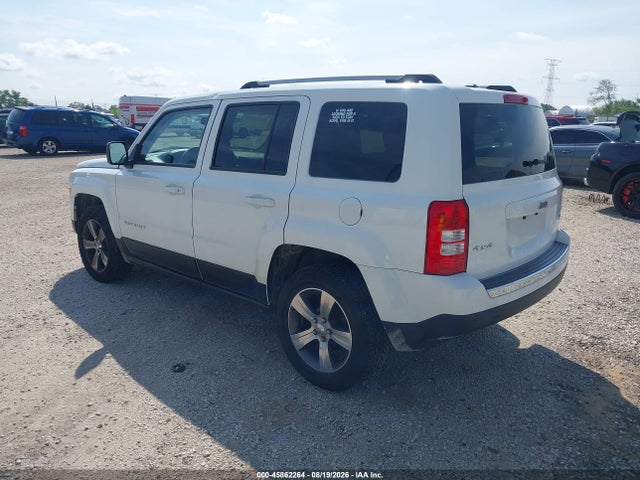 2017 Jeep Patriot High Altitude მანქანა იყიდება აუქციონზე, vin: 1C4NJRFB3HD206126, აუქციონის ნომერი: 45862264