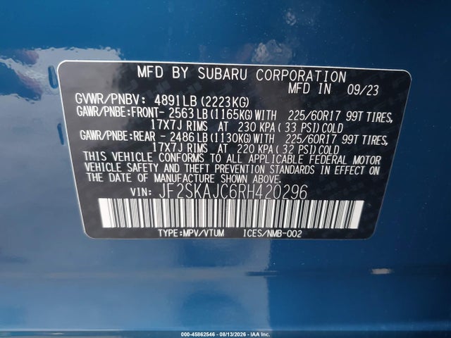 Subaru Forester Wilderness 2024 JF2SKAJC6RH420296 Image 9