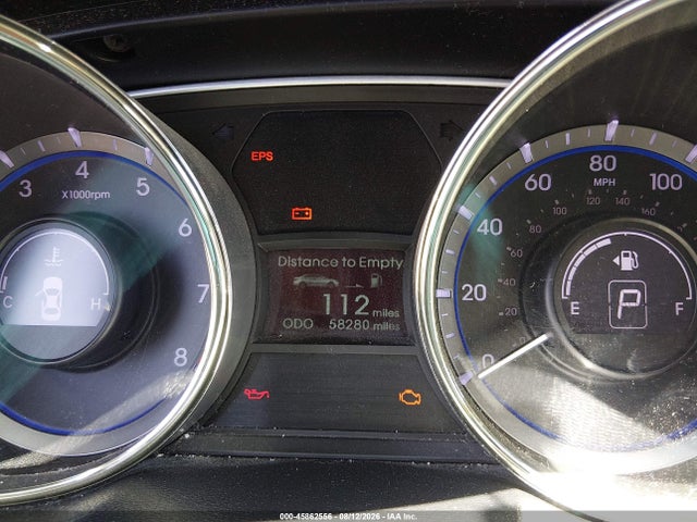 45862556 :رقم المزاد ، 5NPEB4AC8CH423805 vin ، 2012 Hyundai Sonata Gls مزاد بيع