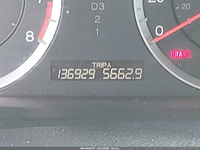 45862707 :رقم المزاد ، 1HGCS1B8XAA008667 vin ، 2010 Honda Accord 2.4 Ex-l مزاد بيع